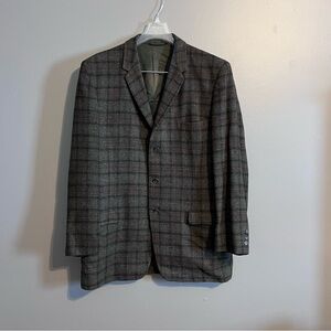Vintage Atwood Tailored By Curlee Plaid Wool Blazer